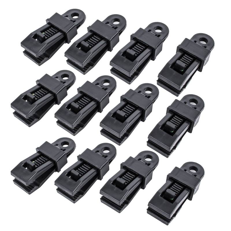 ProPlus 135740800_SML Vorzeltteppich Clips, 12 Stück von ProPlus