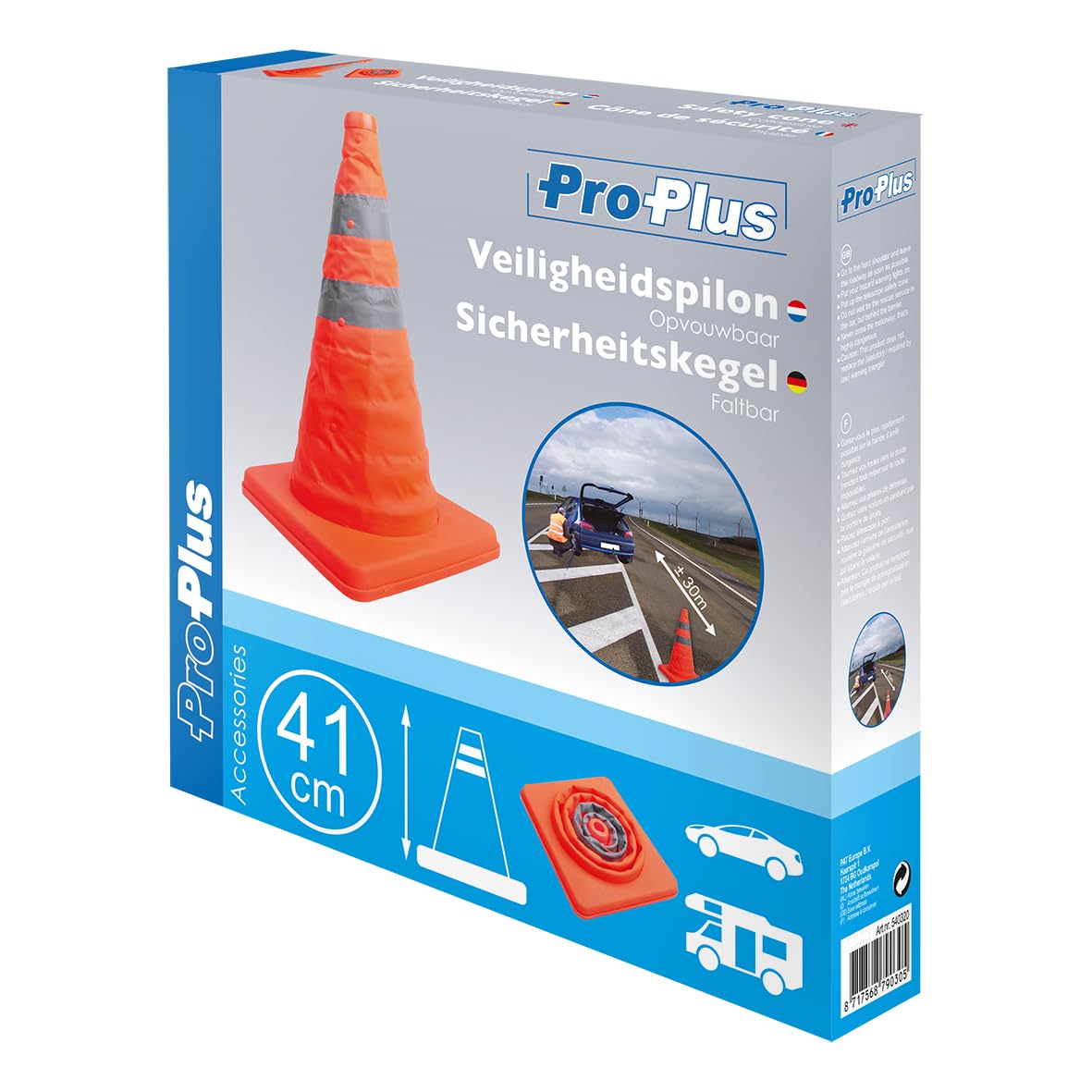 Faltkegel / Sicherheitspilone / Sicherheitskegel / Leitkegel 1 Stück Faltkegel / Sicherheitspilone / Sicherheitskegel / Leitkegel 1 Stück von ProPlus