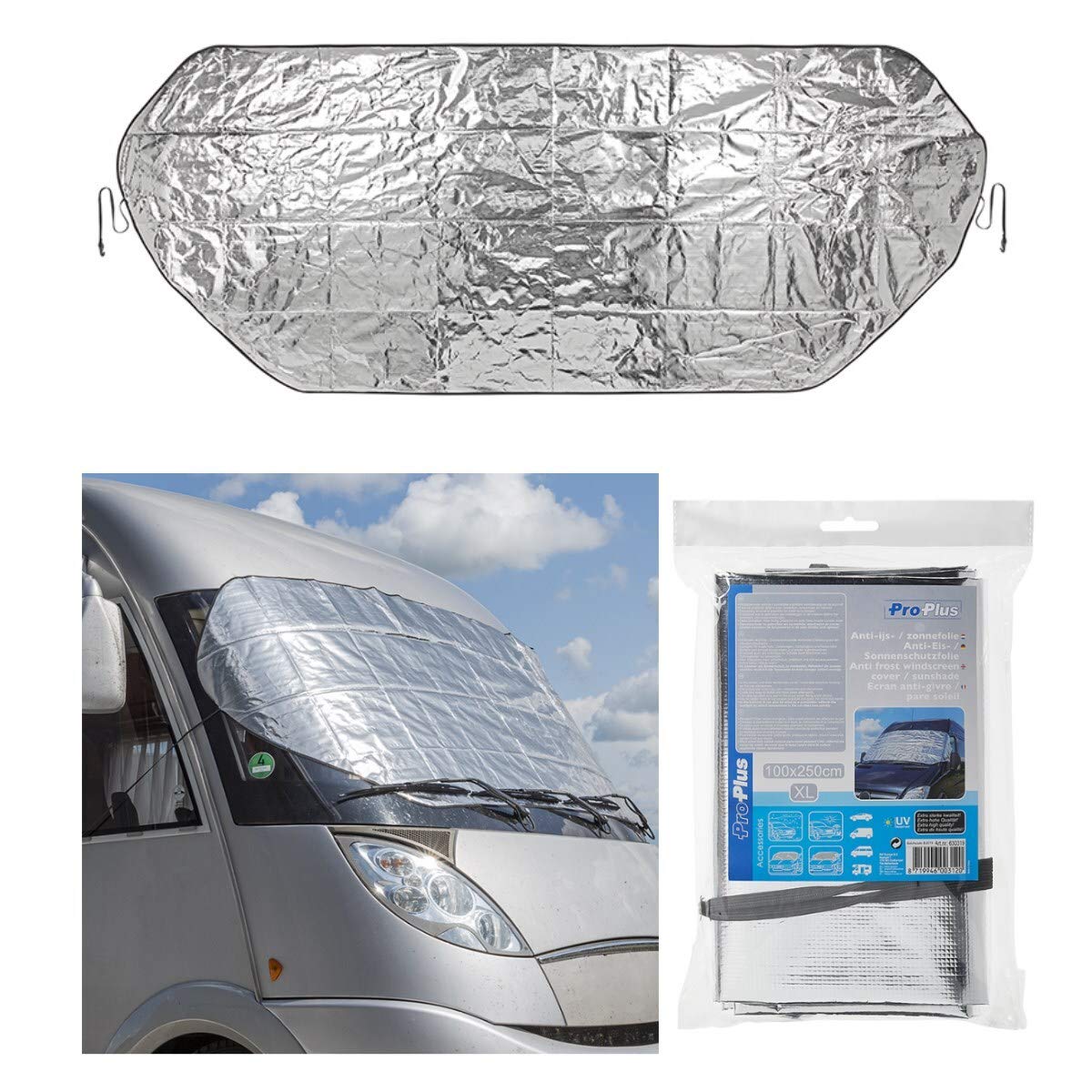 ProPlus 630319 Front Scheibenabdeckung Frostschutz Hitzeschutz 100x250cm Van PKW ProPlus 630319 Front Scheibenabdeckung Frostschutz Hitzeschutz 100x250cm Van PKW von ProPlus