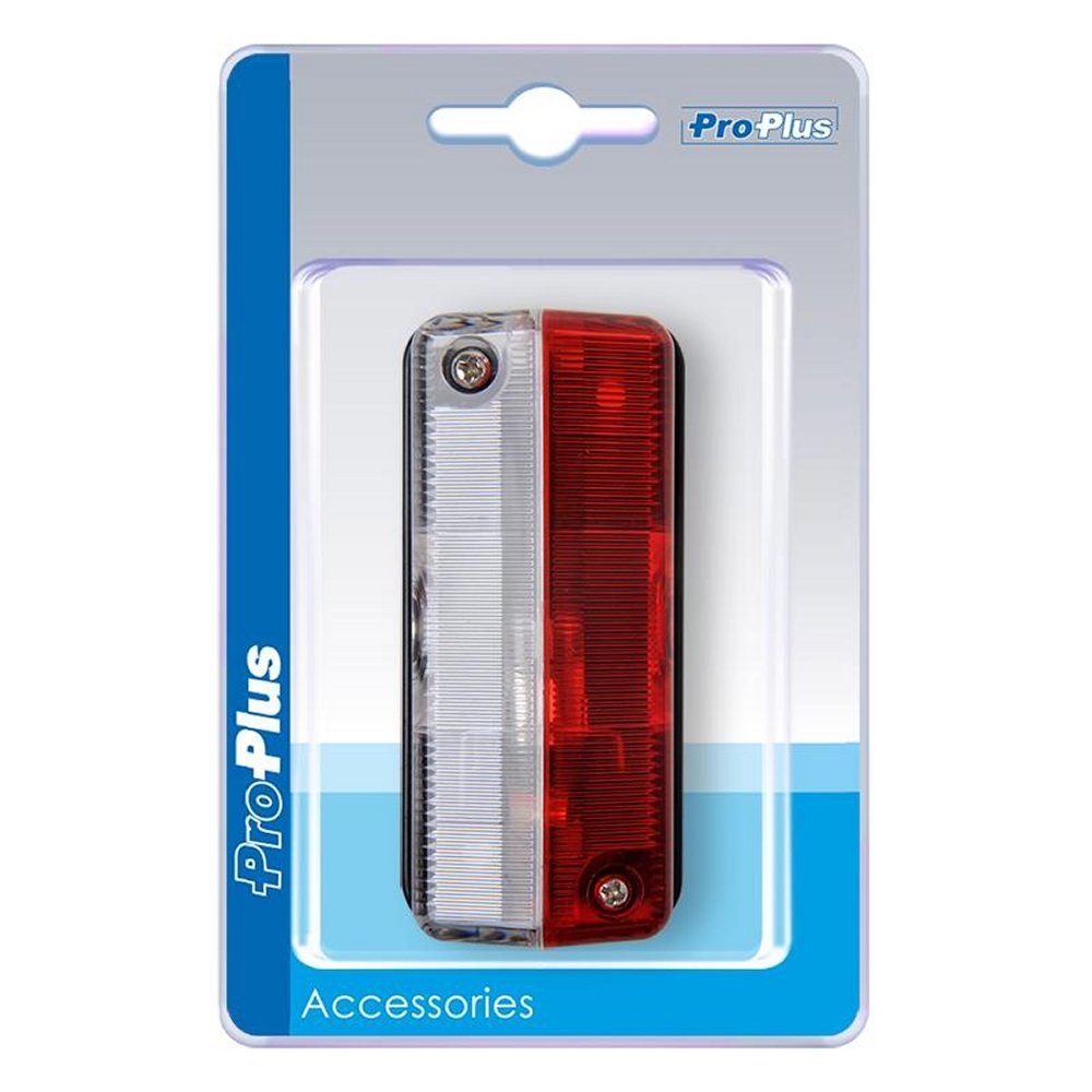 ProPlus 343712S Umrissleuchte rot/weiß 91 x 41mm 12 Volt für Anhänger Wohnwagen Wohnmobil ProPlus 343712S Umrissleuchte rot/weiß 91 x 41mm 12 Volt für Anhänger Wohnwagen Wohnmobil von ProPlus