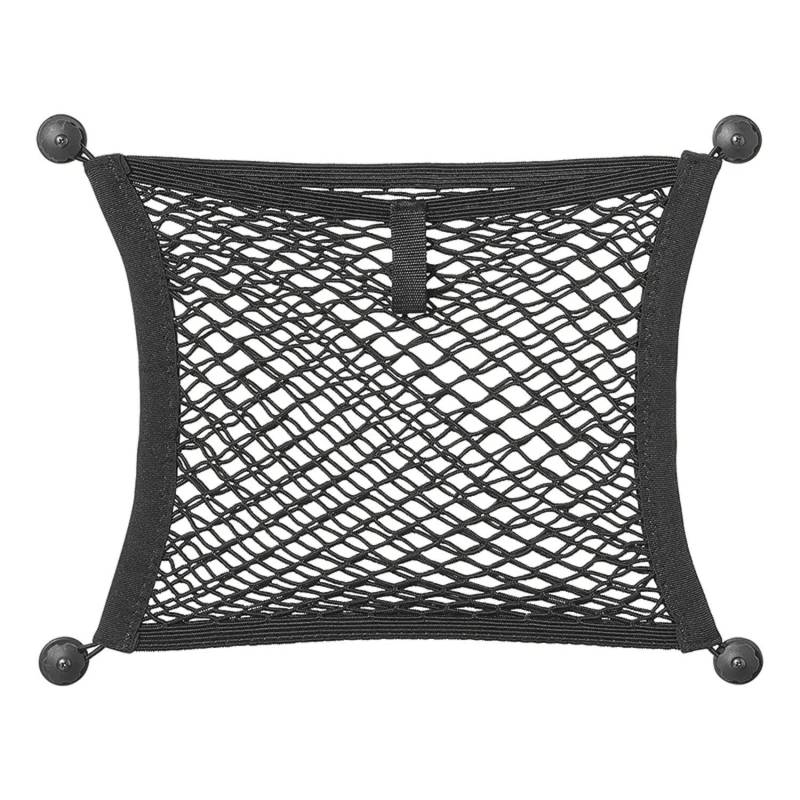 ProPlus Ablagenetz elastisch doppel 40 x 34 cm mit Selbstklebende und Schraubbefestigung von ProPlus