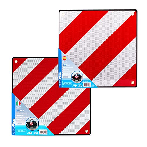 ProPlus Aluminium Warntafel Set Spanien & Italien mit Ösen 50 x 50 cm reflektierend in rot/weiß von ProPlus