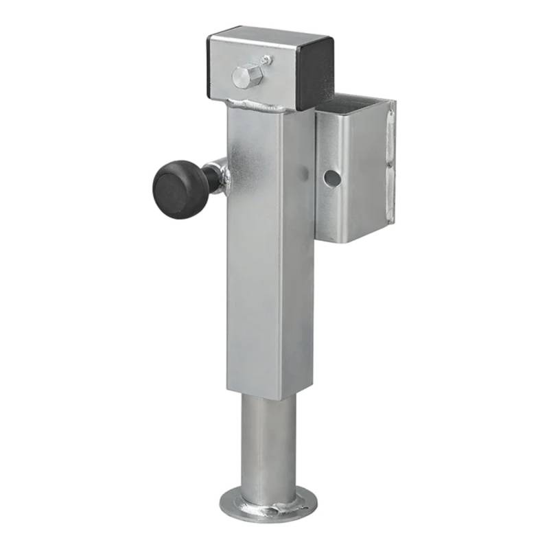 ProPlus Abstellstütze 360–595 mm Höhen verstellbare Stütze – Kurbelstütze für Anhänger bis jeweils 1350 kg Tragkraft – Klappbare Anhängerstütze mit 60x60 mm Rohr, Ausdrehstütze SF60-D85-SW19-225+ADAP von ProPlus