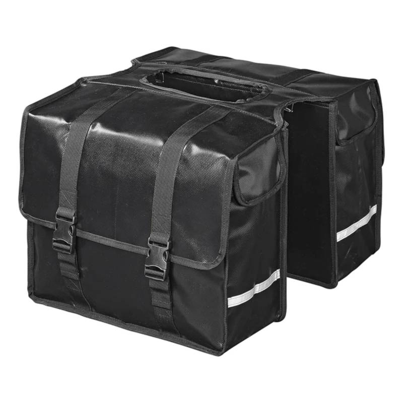 ProPlus Gepäckträger Fahrradtasche 40L – Robuste & Universelle Fahrradtasche für Gepäckträger mit Klettverschluss, Klickschnallen & Reflektoren – Wetterfest 39 x 32,5 x 15 cm von ProPlus