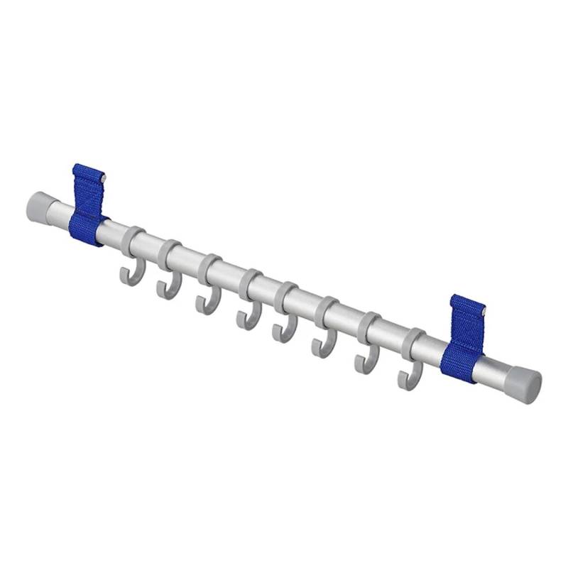 ProPlus Kleiderhaken Camping Wohnmobil – Aluminium Hakenleiste für Kederleisten & Vorzelte für 8 mm – 8 Haken Garderobe, stabiles Camping und Wohnwagenzubehör von ProPlus