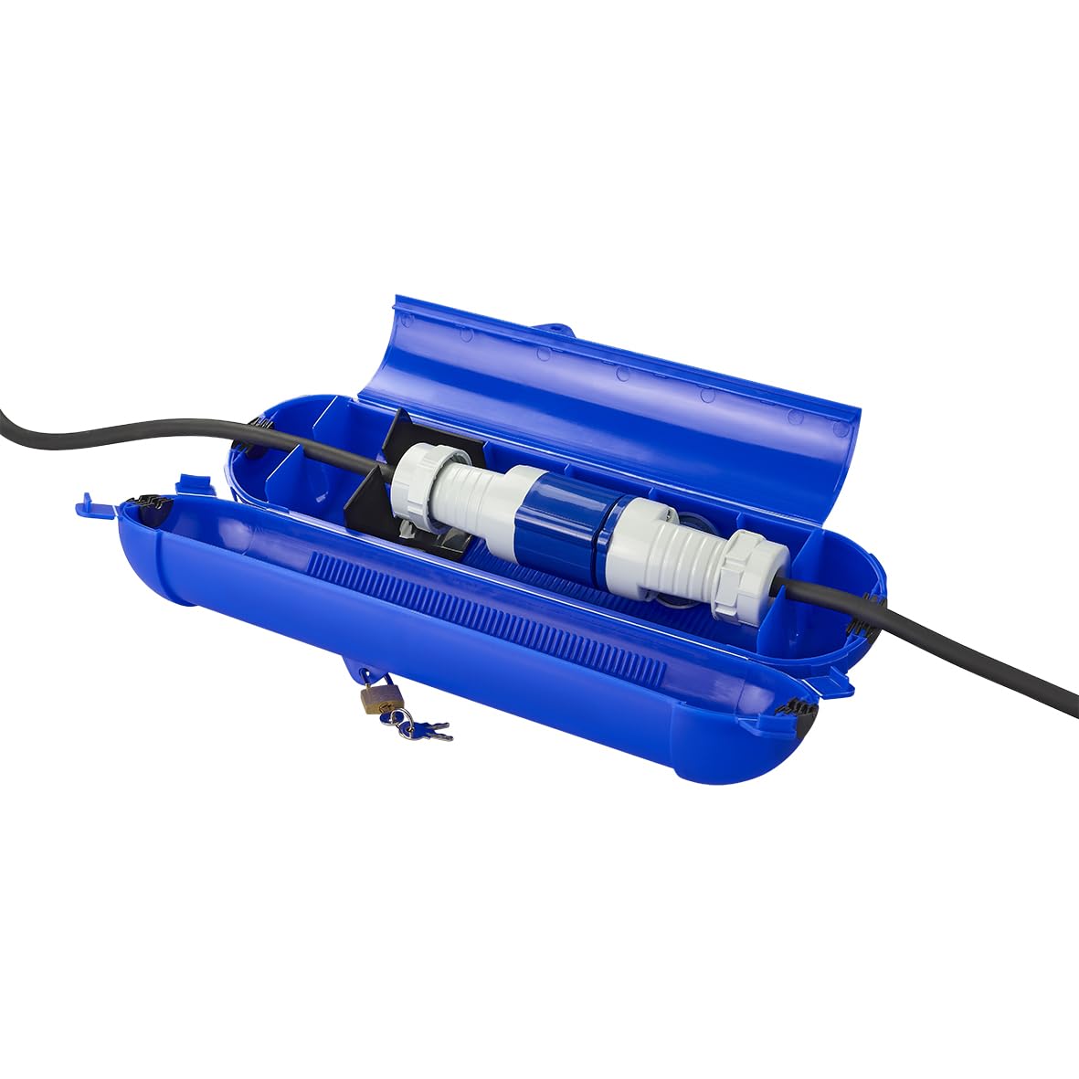 ProPlus 420358 Sicherheitsbox für CEE-Stecker und Kupplung, blau von ProPlus
