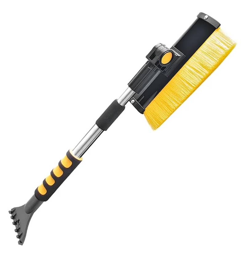 ProPlus 630549 Schneebürste mit Gummiwischer und Eiskratzer mit Teleskopstiel ausziehbar 52-72cm von ProPlus