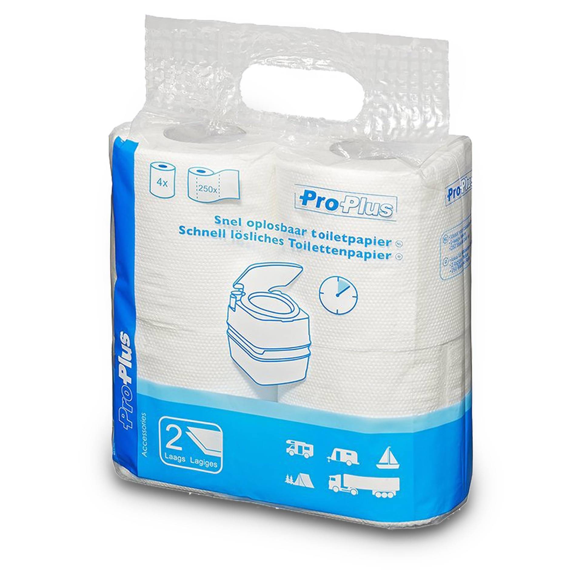 ProPlus Schnell lösliches Toilettenpapier Set von 4 Stück ProPlus Schnell lösliches Toilettenpapier Set von 4 Stück von ProPlus