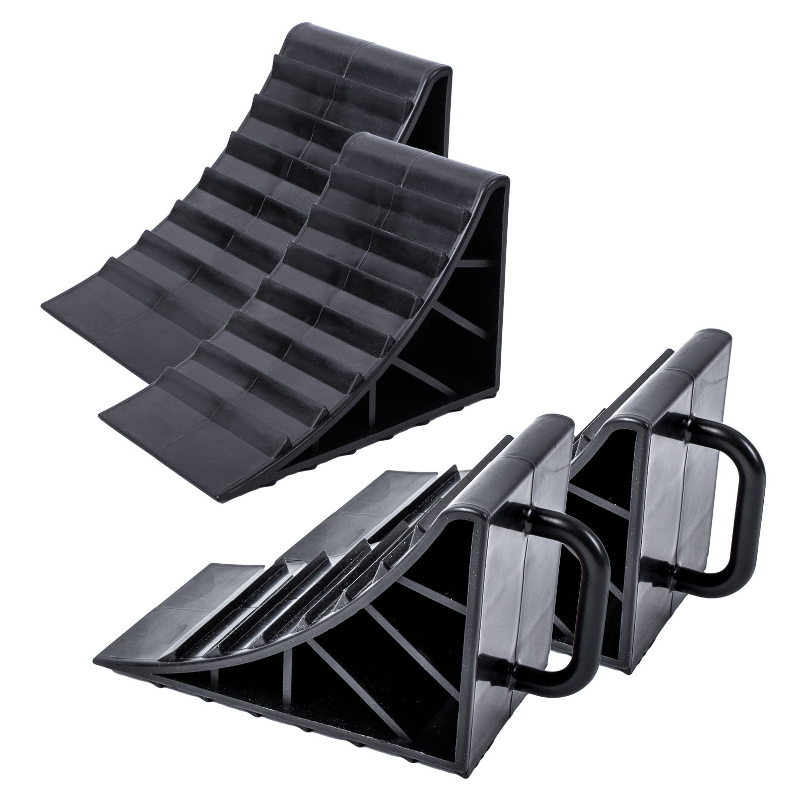 Unterlegkeil Kunststoff schwarz 4er Set mit Griff für Wohnwagen, Wohnmobil und Anhänger Unterlegkeil Kunststoff schwarz 4er Set mit Griff für Wohnwagen, Wohnmobil und Anhänger von ProPlus