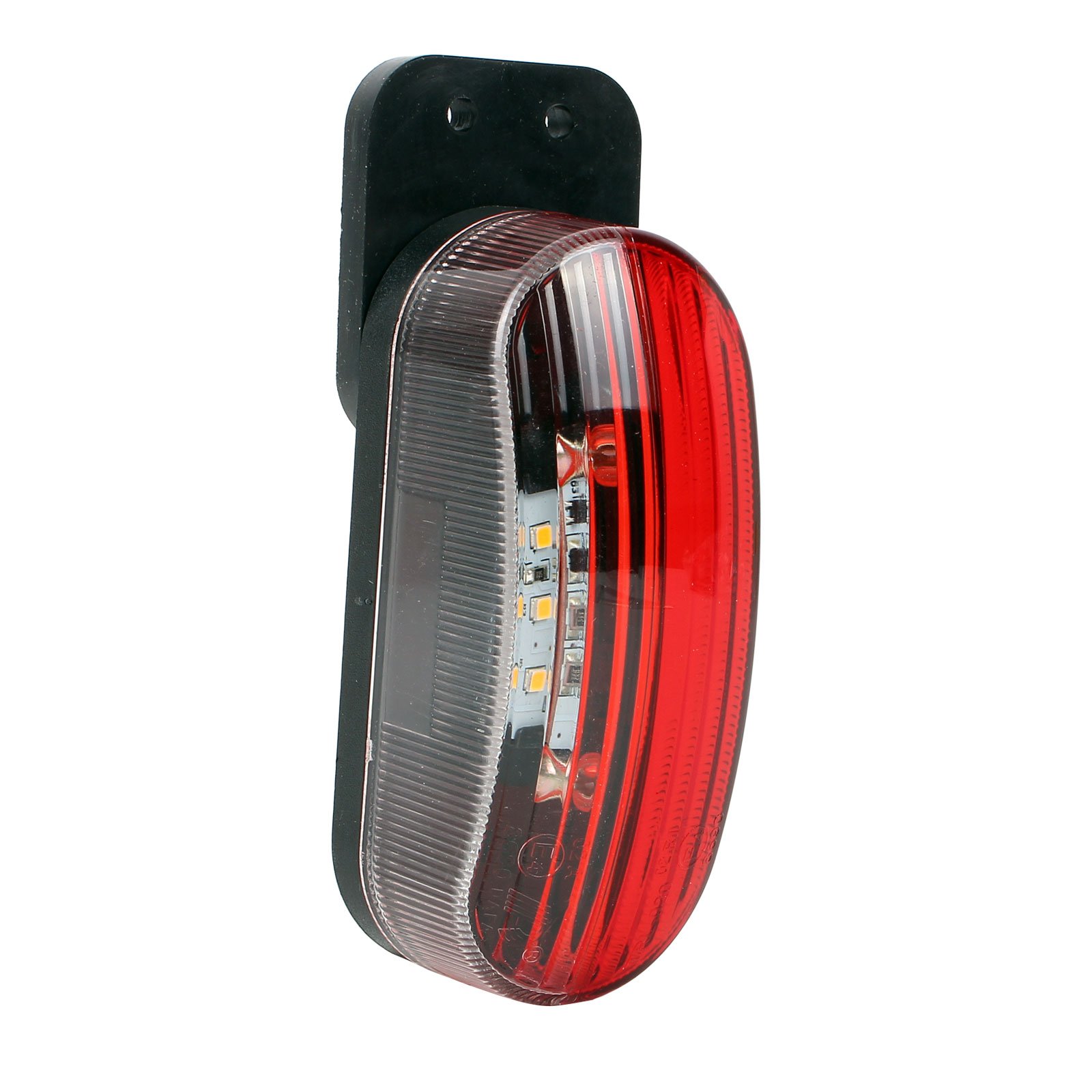 Umrissleuchte LED 12v Begrenzungsleuchte rot/weiß 98x42x38 mm, 12 Volt, 2 Watt, 6 LED für Wohnmobil, Wohnwagen und Anhänger von ProPlus