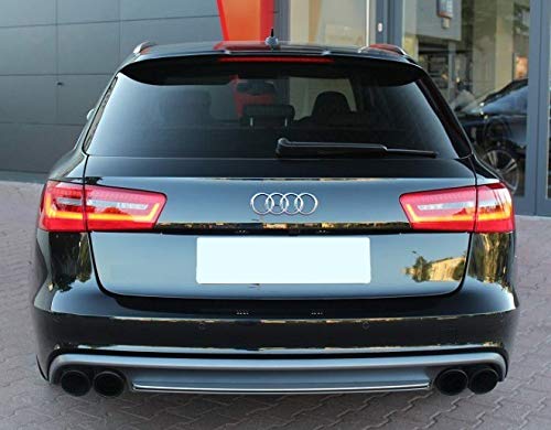 A6 C7 4G Avant Heckdiffusor S6 Look (Doppelendrohr links und rechts) von ProTuning