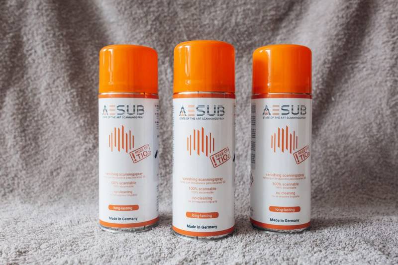 AESUB Scan-Spray, Orange, 400 ml, 3 Dosen von ProTuning