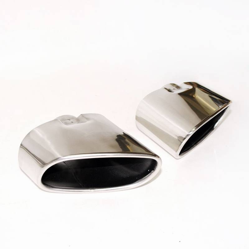 Doppelt Chrom Auspuff Blende Endrohr Schalldampfer Tip Edelstahl von ProTuning