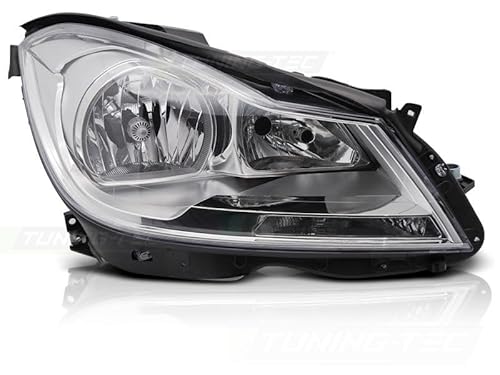 Scheinwerfer Chrom rechts TYC passend für Mercedes W204 11-14 von ProTuning