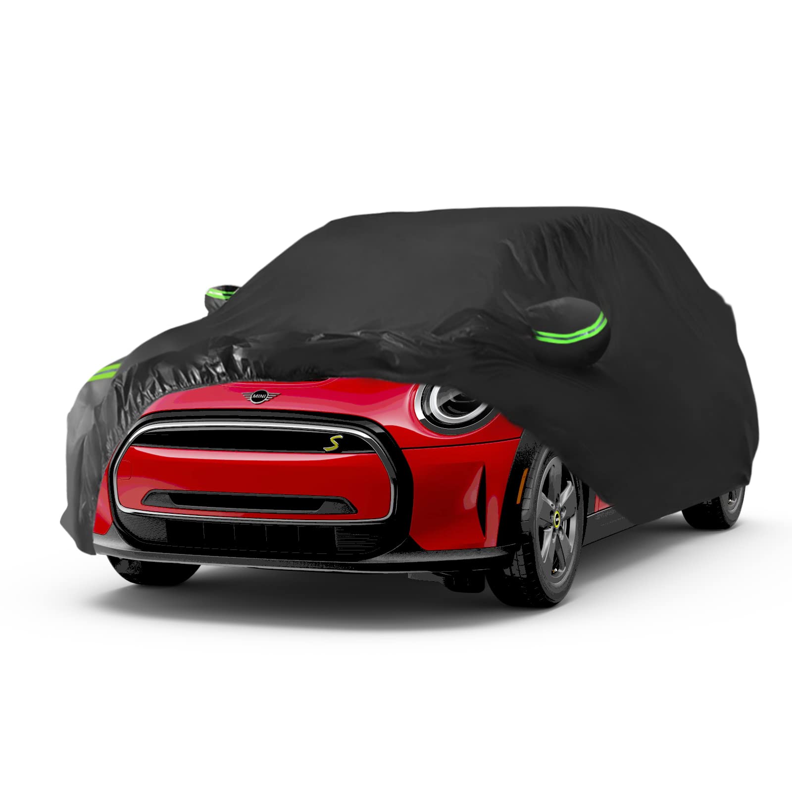 Autoabdeckung für Mini Cooper 2002-2023, Wasserdicht Allwetter für Autos, Winddicht Schneesicher Regen Hagel Sonne UV Schutz Voller Außen Innen Außen Autoabdeckungen, Schwarz Autoabdeckung für Mini Cooper 2002-2023, Wasserdicht Allwetter für Autos, Winddicht Schneesicher Regen Hagel Sonne UV Schutz Voller Außen Innen Außen Autoabdeckungen, Schwarz von Proadsy