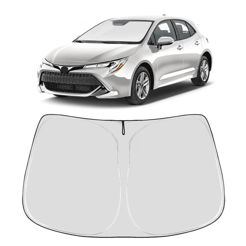 Sonnenschutz für die Windschutzscheibe, faltbar, passgenau für Toyota Corolla SE XSE L LE XLE Hybrid Limousine 2021 2020 von Proadsy