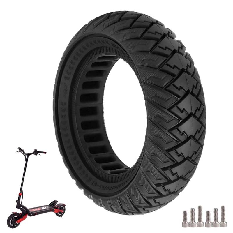 Prodrocam 10 x 3/255 x 80 (80/65-6) Vollgummireifen Ersatzreifen für Zero 10X / Kaabo WOLF WARRIOR X/MANTIS 10 Elektroroller Ersatzreifen 10 Zoll Solide Reifen Roller Vollreifen (Schwarz) von Prodrocam