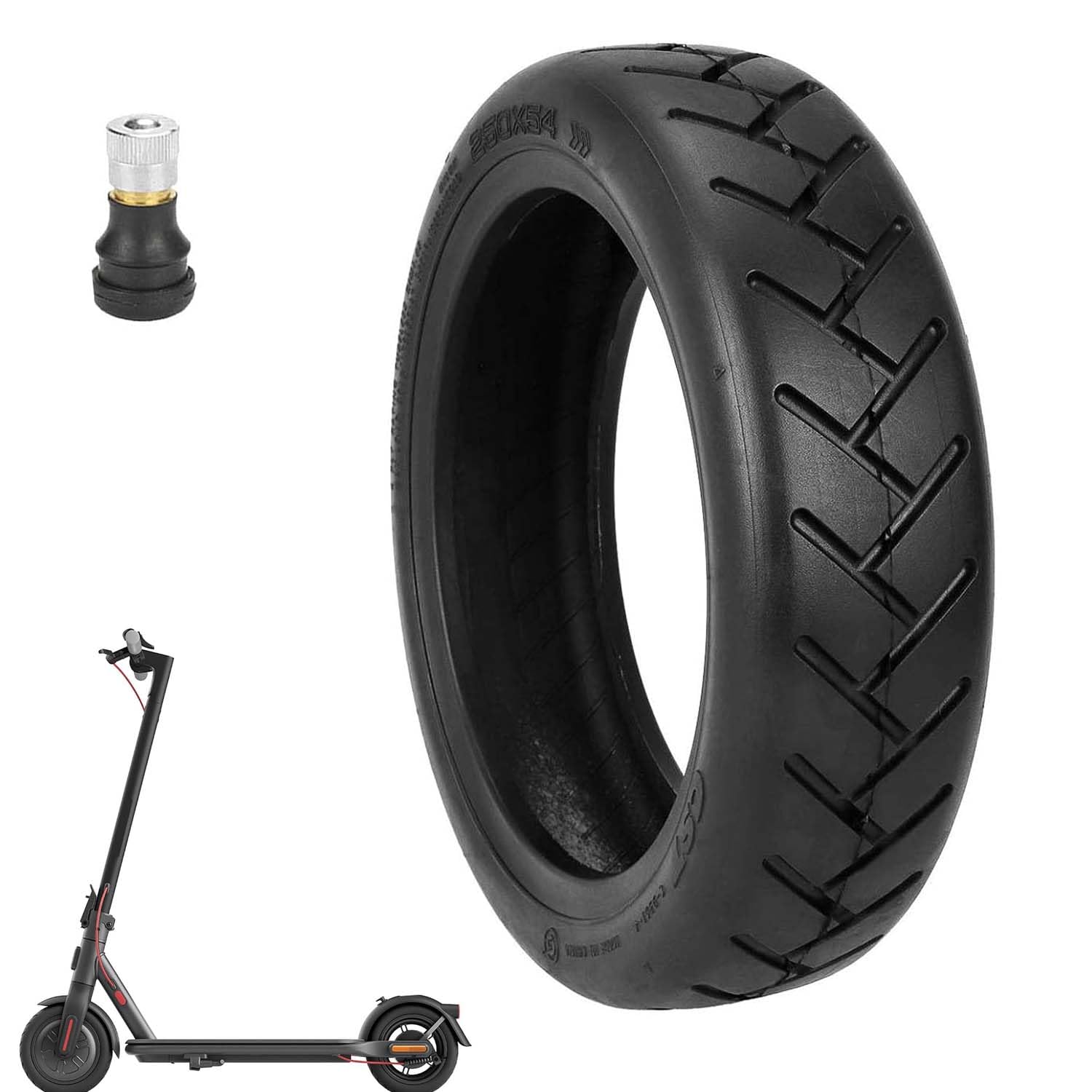 Prodrocam 250 x 54 Reifen Schlauchlose für Xiaomi Mi4 Pro/Lite Elektroroller, 10 x 2,125 Reifen für Ninebot F20 F25 F30 F40 Scooter, 10 Zoll Roller Ersatzreifen (Tubeless*1) Prodrocam 250 x 54 Reifen Schlauchlose für Xiaomi Mi4 Pro/Lite Elektroroller, 10 x 2,125 Reifen für Ninebot F20 F25 F30 F40 Scooter, 10 Zoll Roller Ersatzreifen (Tubeless*1) von Prodrocam