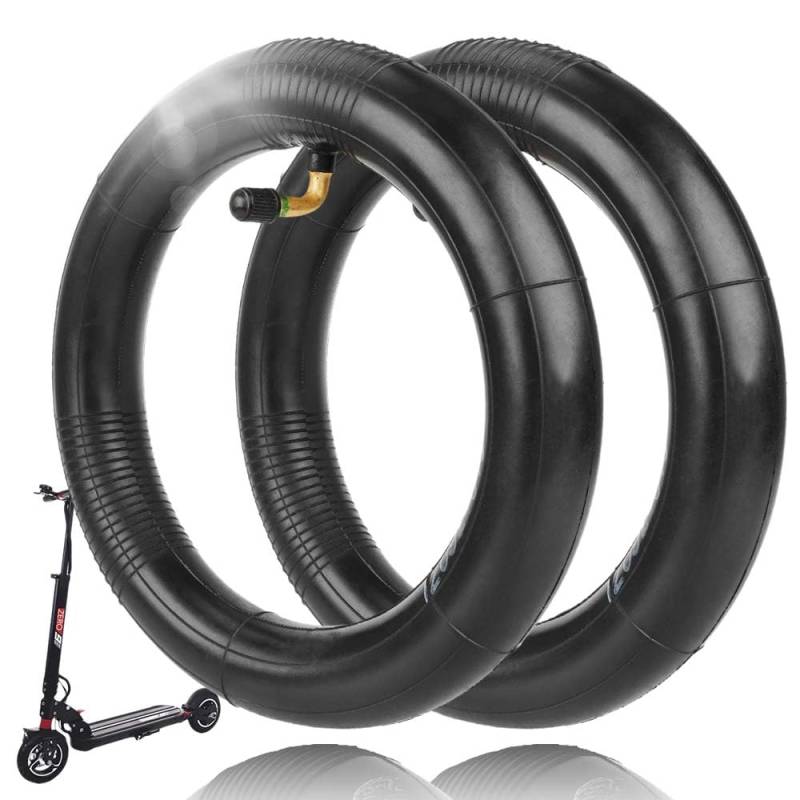 Prodrocam 8 1/2 x 2 (50-134) E Scooter Schlauch, 8,5 x 2 Ersatzschlauch für Zero 9/VSETT 9/Inokim Light 2 Elektroroller 8,5 Zoll Innenreifen, Gebogenes Ventil (2 Stück) von Prodrocam