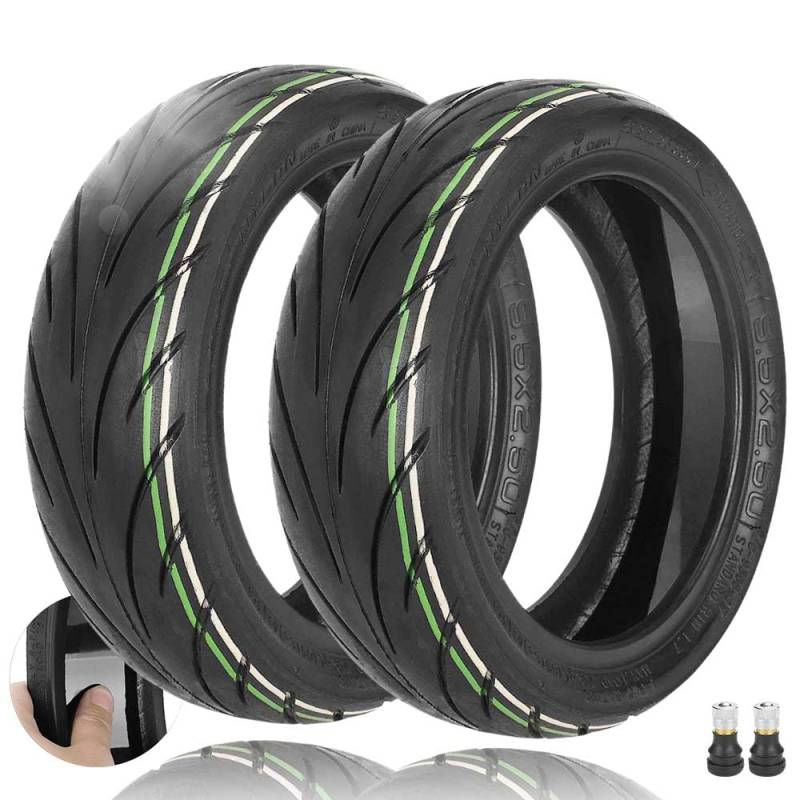 Prodrocam 9,5 x 2,50 Selbstreparierende Reifen für NIU KQi3 Sports/Pro/Max Elektroroller, 9,5 Zoll Tubeless Reifen Pannensichere Selbstreparatur Ersatzräder, mit Ventil (Selbstreparierende*2) von Prodrocam