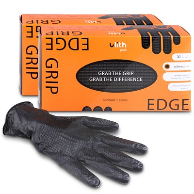 Products For Future 2x Grip Handschuhe mit Diamntprägung schwarz Gr. XL von Products for future