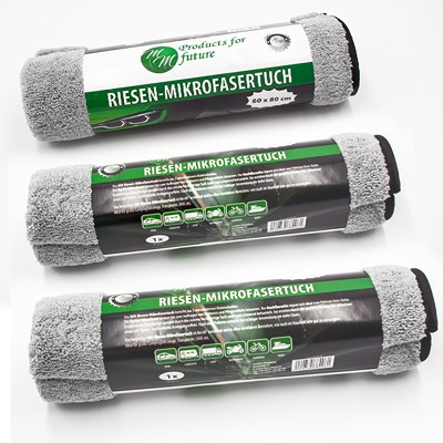 Products For Future 3x Riesen-Mikrofasertuch 60 x 80 cm von Products for future