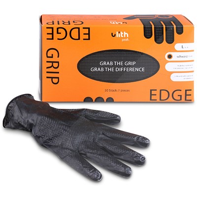Products For Future Grip Handschuhe mit Diamntprägung schwarz Gr. L von Products for future