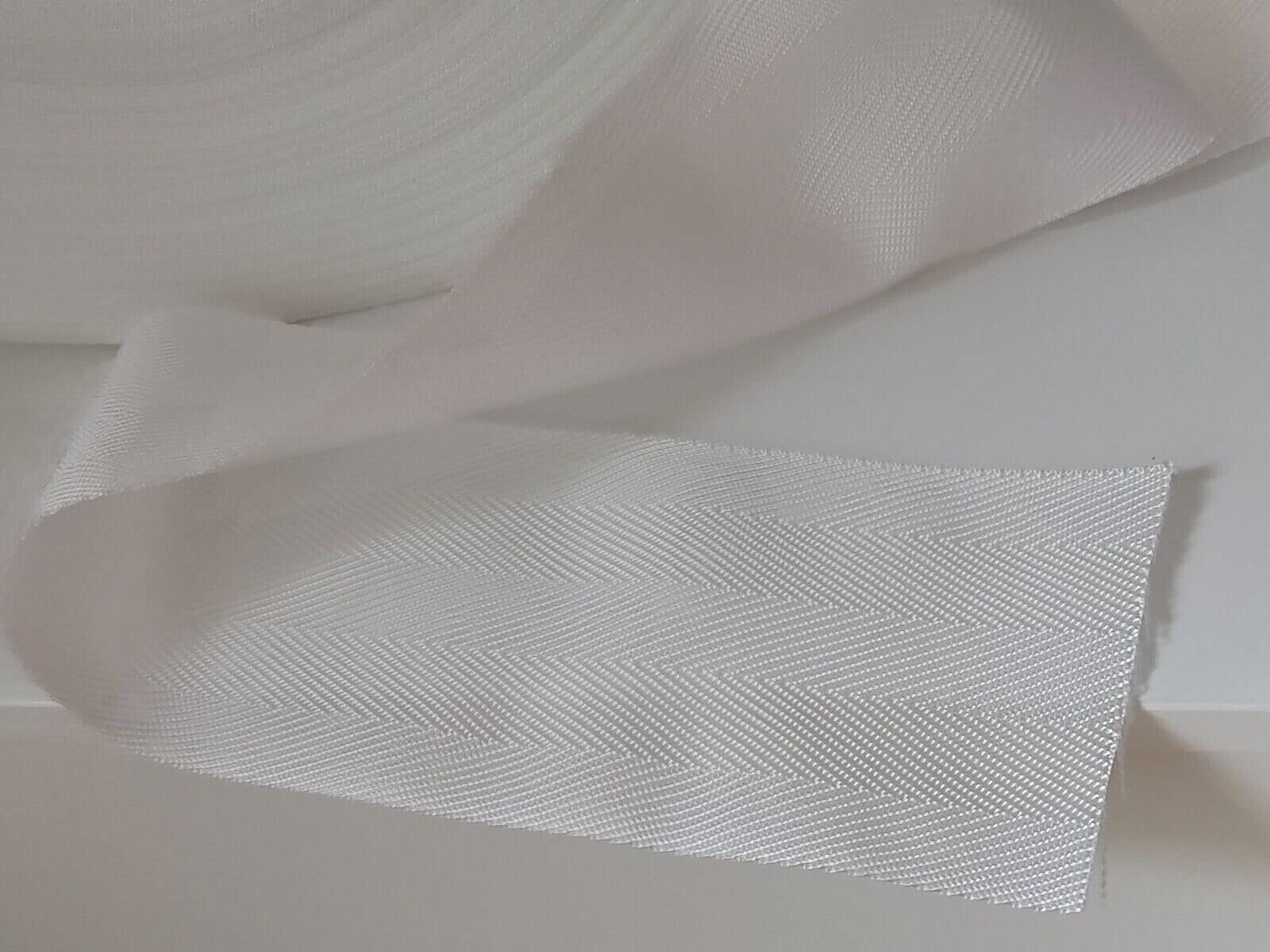 Gurtband Polypropylen 100 mm breit - Köperband Nahtband weiß (100 Meter) von Profi Produkte Vertrieb