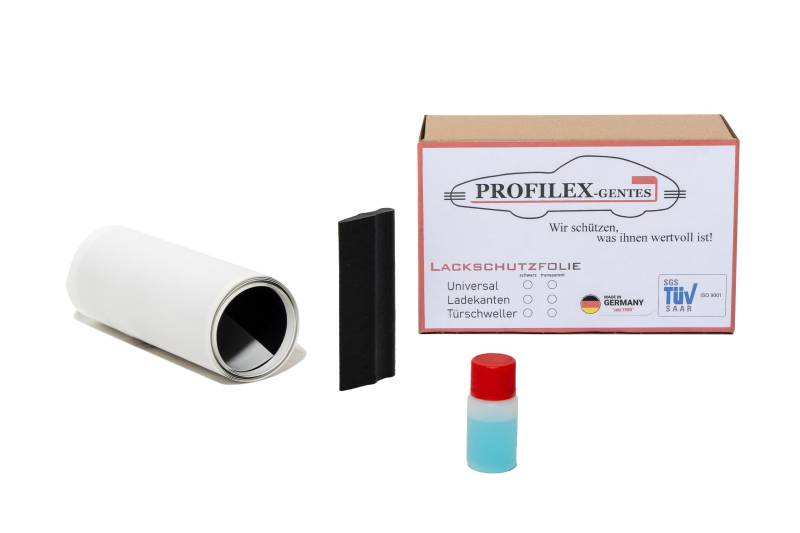 Profilex-Gentes Lackschutzfolie Transparent und Schwarz, Universal, Selbstklebend für Auto, Motorrad, Fahrrad, Auto Folie, Fahrrad Schutzfolie von Profilex-Gentes