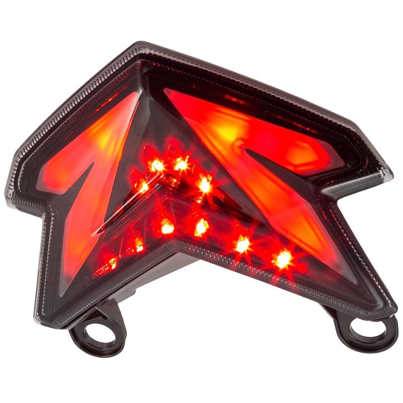 LED Rücklicht kompatibel mit: Kawaaki ZX-6R BJ 2013-16 / Z 800 BJ 2013-16 getönt E-geprüft von Progress-Line