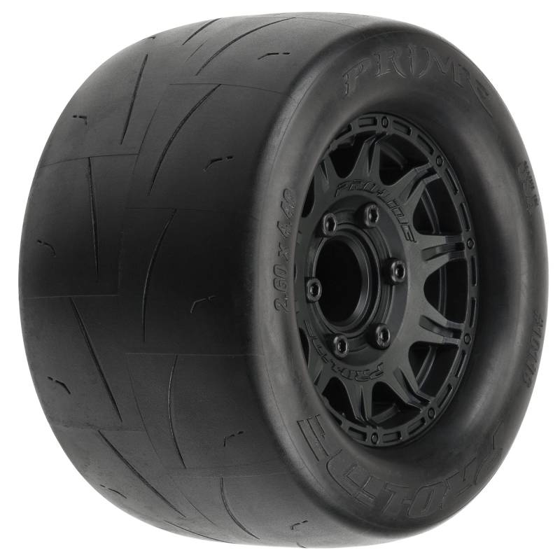 1/10 Prime F/R 2.8" Street MT Tires Mounted 12mm/14mm Black Raid (2) von Pro-Line