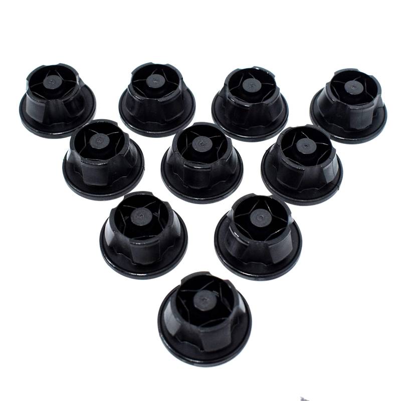 Promo Link 10x Gummipuffer für Befestigung Motorverkleidung (10 Stk), Schwarz, Gummi, Auto, Top von Promo Link