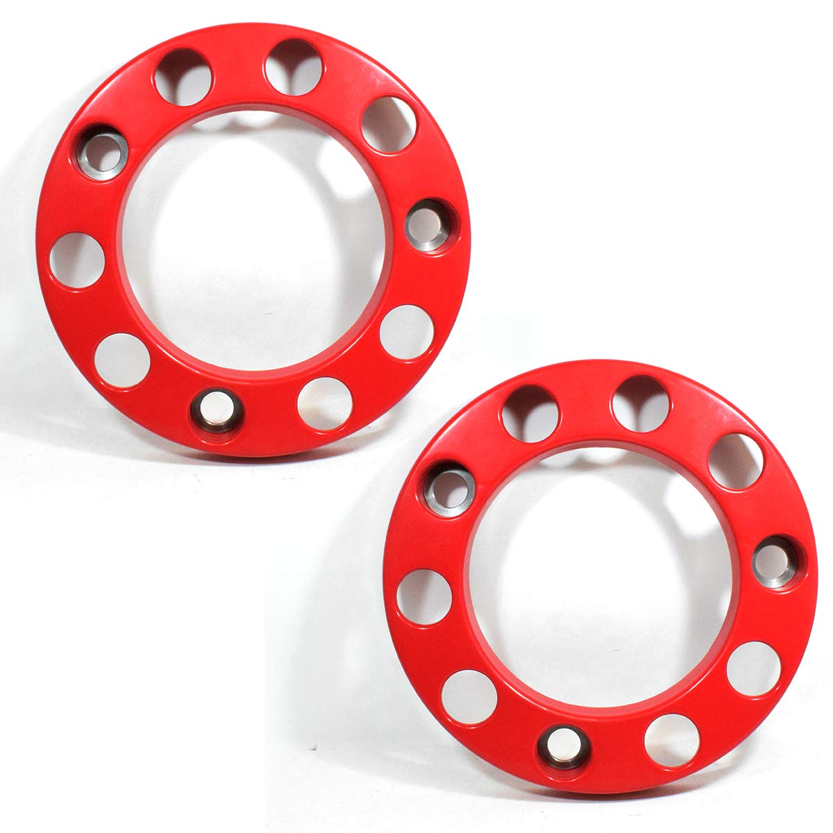 Promo Link 2X LKW Radbolzenabdeckung Universelle Radkappen Radzierblenden Anhänger hochglanzpolierte in 22,5 Zoll Kunststoff Rot Promo Link 2X LKW Radbolzenabdeckung Universelle Radkappen Radzierblenden Anhänger hochglanzpolierte in 22,5 Zoll Kunststoff Rot von Promo Link