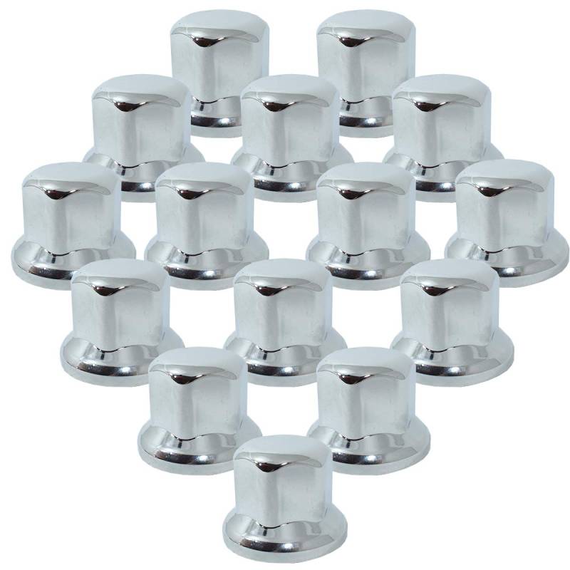Promo Link 80x Kratzfestes Fell Universelle LKW Radmutterkappen 32mm Chrom Schlüsselweite Anhanger Auflieger von FangZin