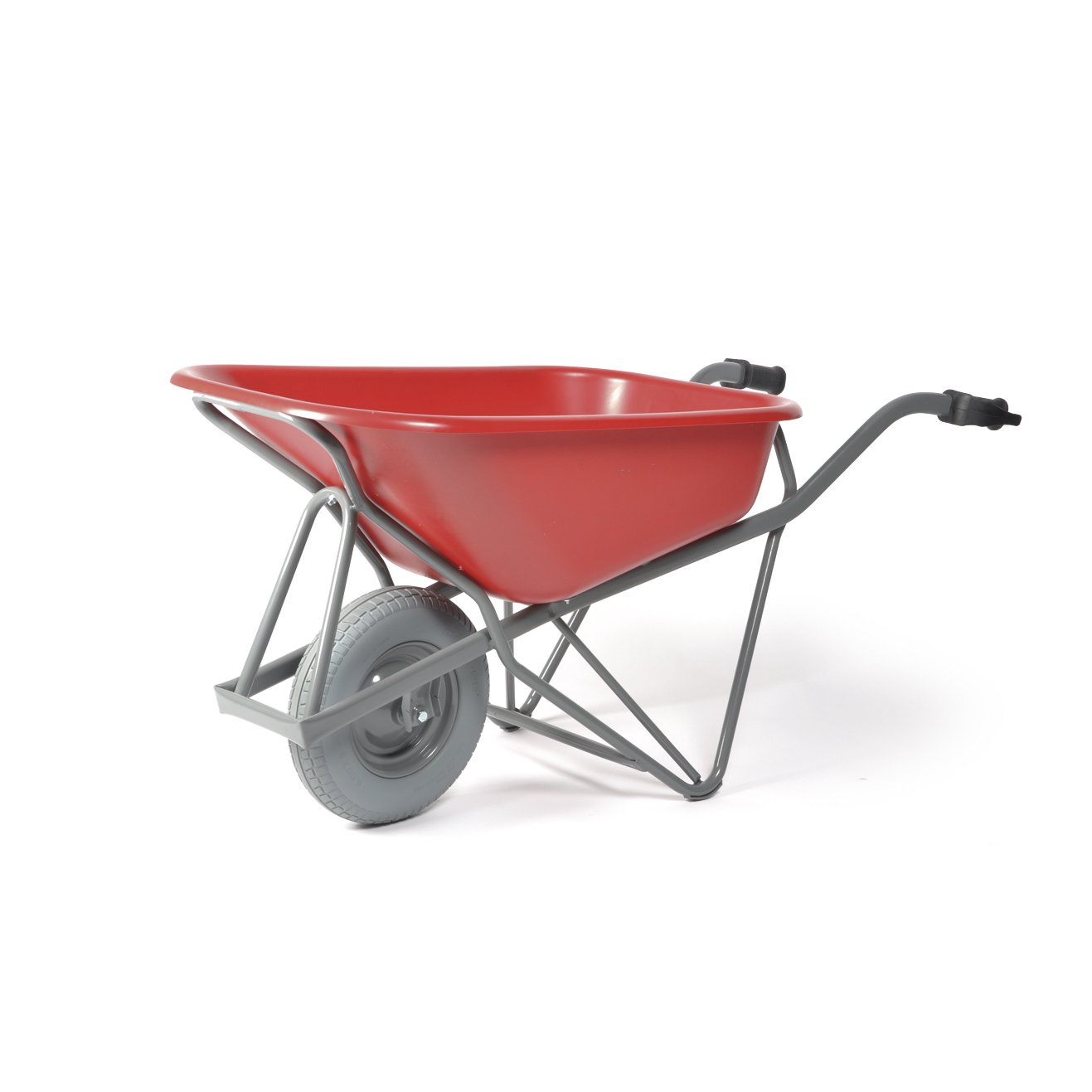 Matador | Profi-Max Plus Schubkarre | aus Stahl | 90 l | HDPE-Mulde rot | Luftreifen 4-lagig Matador | Profi-Max Plus Schubkarre | aus Stahl | 90 l | HDPE-Mulde rot | Luftreifen 4-lagig von Protaurus