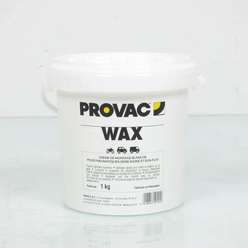 Provac Reifenmontagewachs, 1 kg, Weiß, für Auto / Motorrad / Fahrrad / Quad von proVac