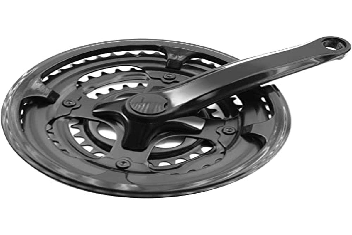 Dreifaches Kettenrad und Kurbeln laminierter Kettenschutz 170mm Fahrrad, Schwarz Dreifaches Kettenrad und Kurbeln laminierter Kettenschutz 170mm Fahrrad, Schwarz von Prowheel