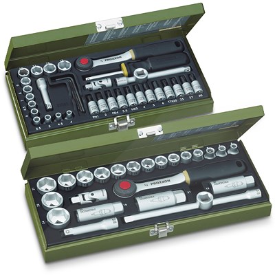 Proxxon Feinmechaniker Steckschlüssel-Satz 1/4 + 3/8 - 60-tlg. von Proxxon
