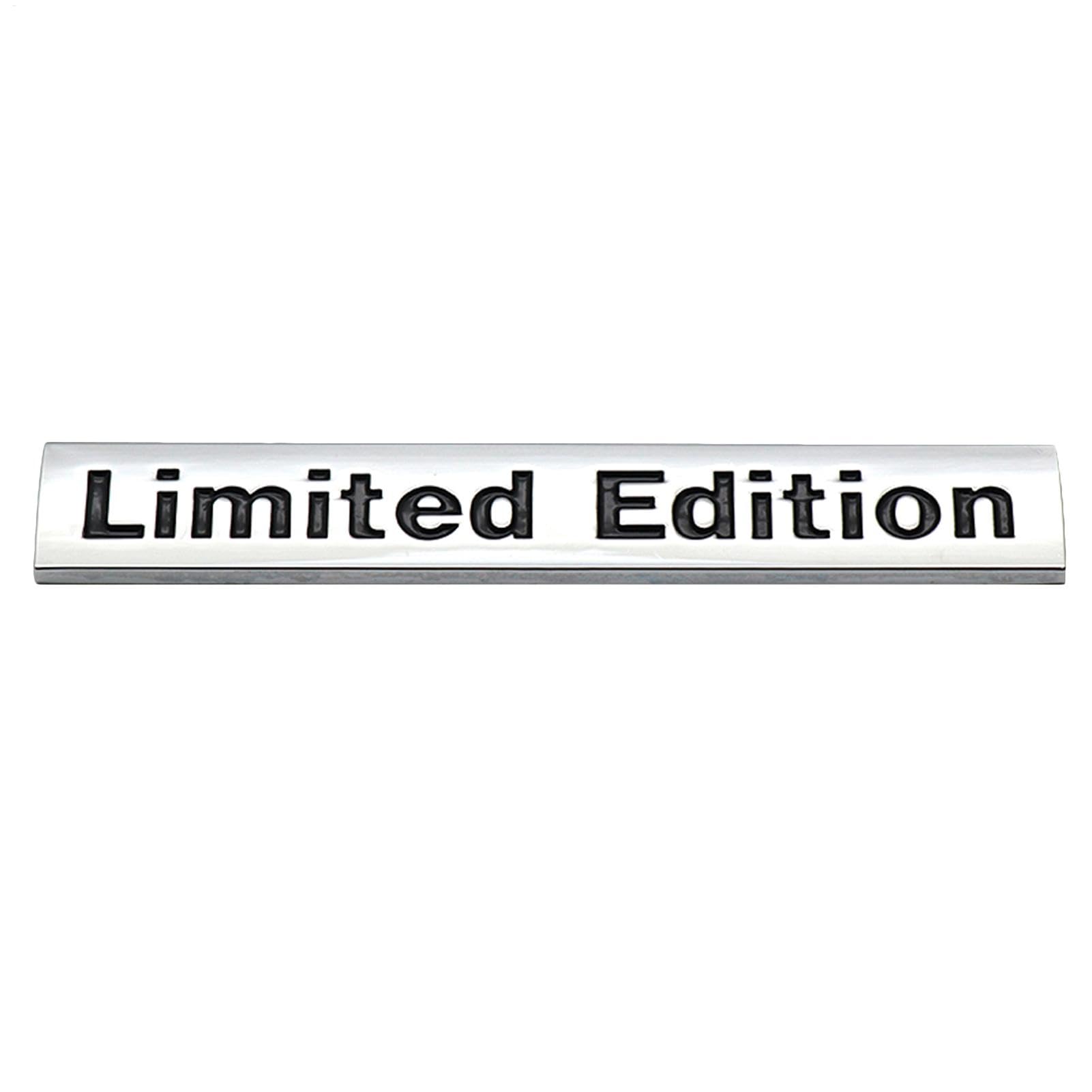 Proypiax Limited Edition Aufkleber Und Abziehbilder, Auto Aufkleber, Metall Auto Aufkleber Kleber Auto Limited Edition Logo Gel Silikon Stickers Silber Metall Auto Aufkleber Emblem Abzeichen Auto von Proypiax