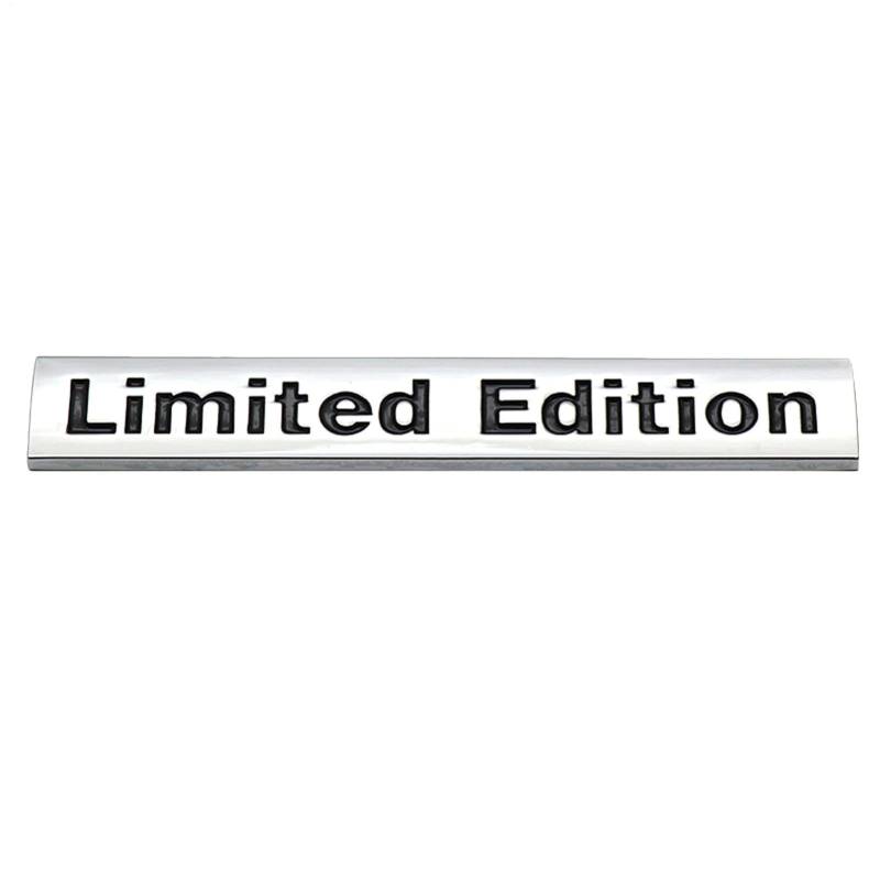 Proypiax Limited Edition Aufkleber Und Abziehbilder, Auto Aufkleber, Metall Auto Aufkleber Kleber Auto Limited Edition Logo Gel Silikon Stickers Silber Metall Auto Aufkleber Emblem Abzeichen Auto von Proypiax
