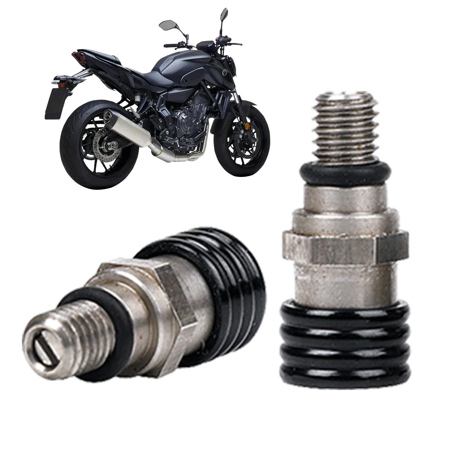 Proypiax Gabelentlüfter - M4X0,7/M5X0,8 Ersatz-Gabelentlüftungs-Überdruckventil - 2 Stück Gabel-Entlastungsventil-Motorradschraube für Motorräder Proypiax Gabelentlüfter - M4X0,7/M5X0,8 Ersatz-Gabelentlüftungs-Überdruckventil - 2 Stück Gabel-Entlastungsventil-Motorradschraube für Motorräder von Proypiax