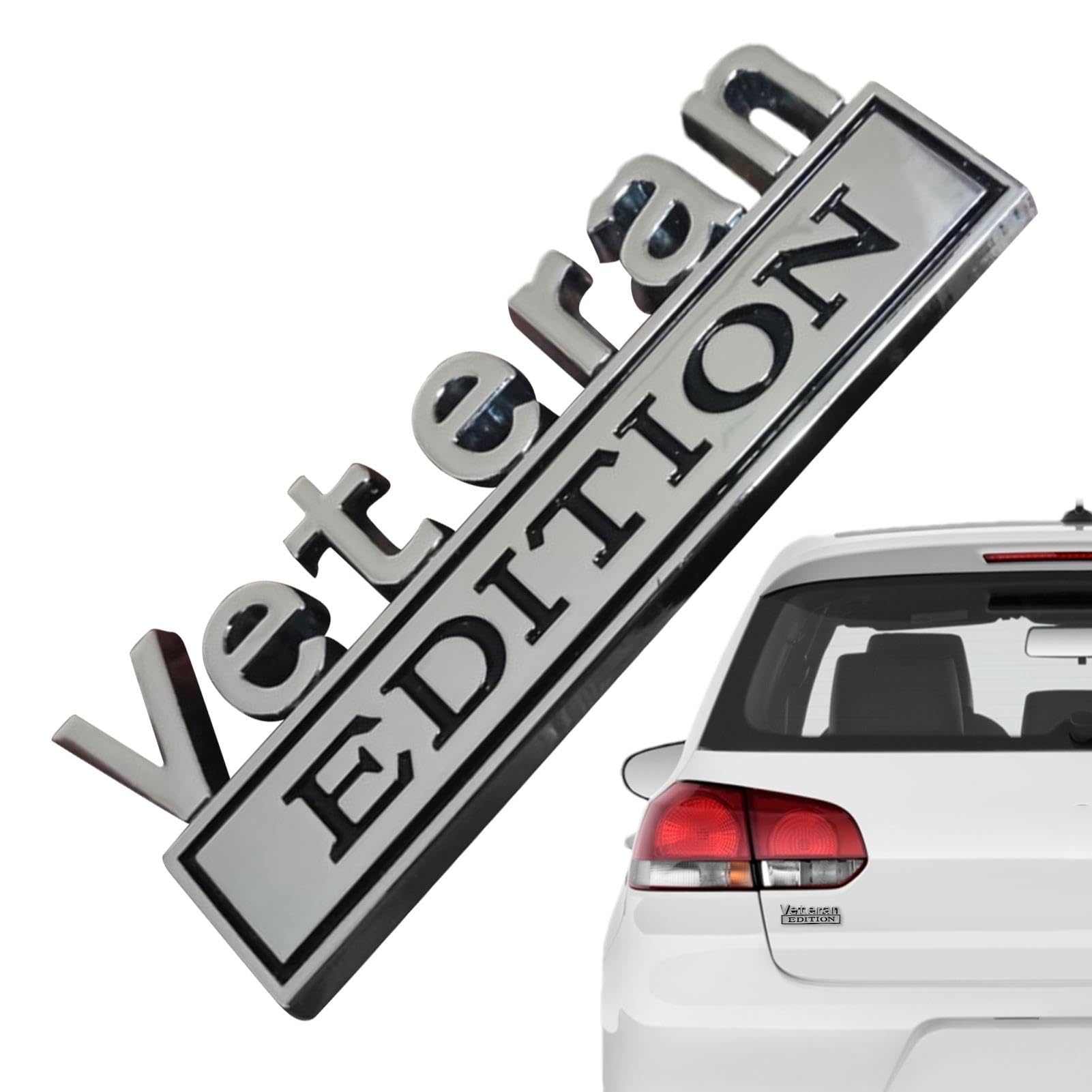 Proypiax Veteran Edition-Emblem, Veteran Edition-Autoemblem - Auto-Stoßstangenabzeichen - -Buchstaben-Aufkleber, selbstklebend für Fahrzeuge, LKWs, SUVs, spezielle Emblem-Autoaufkleber, Proypiax Veteran Edition-Emblem, Veteran Edition-Autoemblem - Auto-Stoßstangenabzeichen - -Buchstaben-Aufkleber, selbstklebend für Fahrzeuge, LKWs, SUVs, spezielle Emblem-Autoaufkleber, von Proypiax