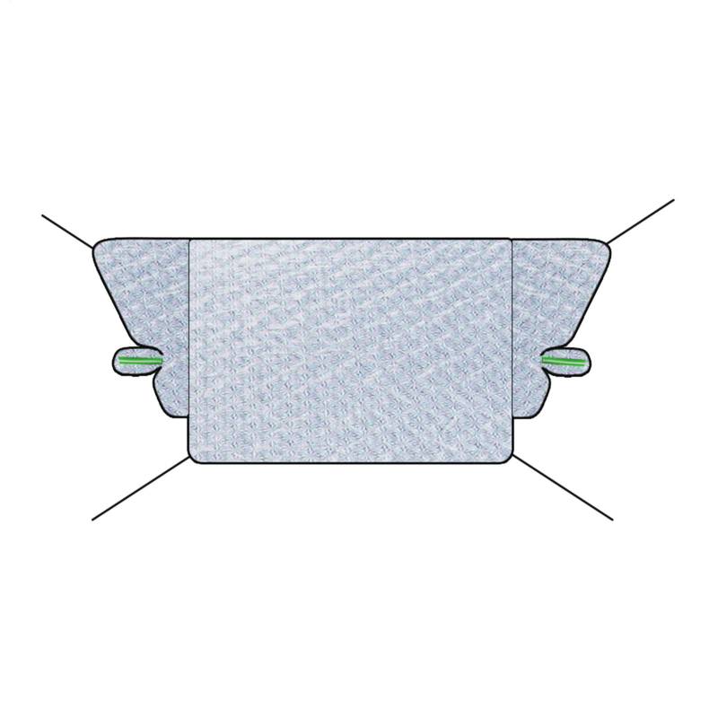 Pruojhw Auto-Windschutzscheiben-Abdeckung, Windschutzscheibenabdeckung – Auto-Eisabdeckung, Winter-Autozubehör, Fensterschild mit magnetischen Kanten, ab von Pruojhw