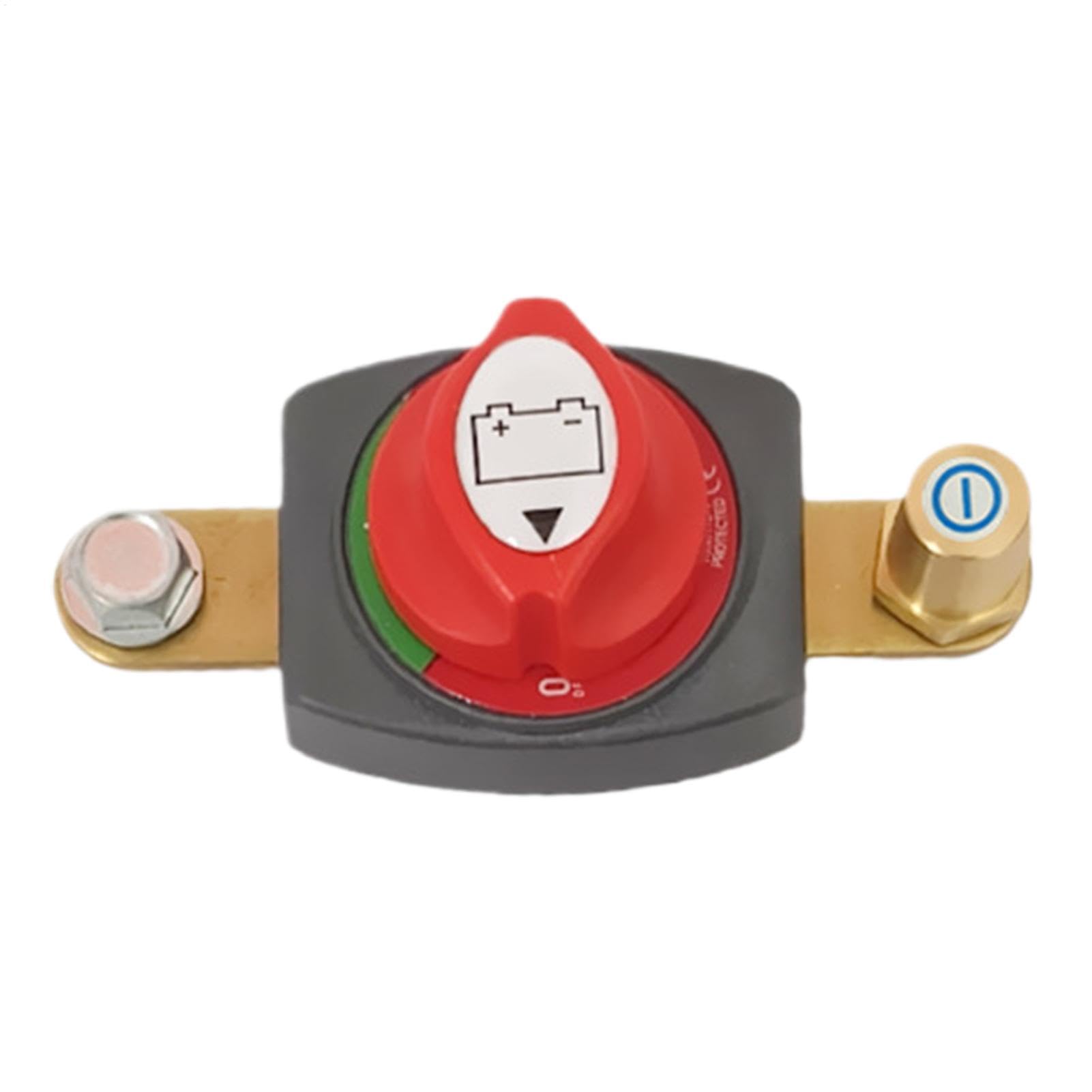 Pruojhw Batterie Ein/Aus mit Knopf, Batteriestopp | Batterie Off Stop Oberpfosten aus Messing - Autozubehör, robuster Hochstrom-Batterieausfall für Pruojhw Batterie Ein/Aus mit Knopf, Batteriestopp | Batterie Off Stop Oberpfosten aus Messing - Autozubehör, robuster Hochstrom-Batterieausfall für von Pruojhw
