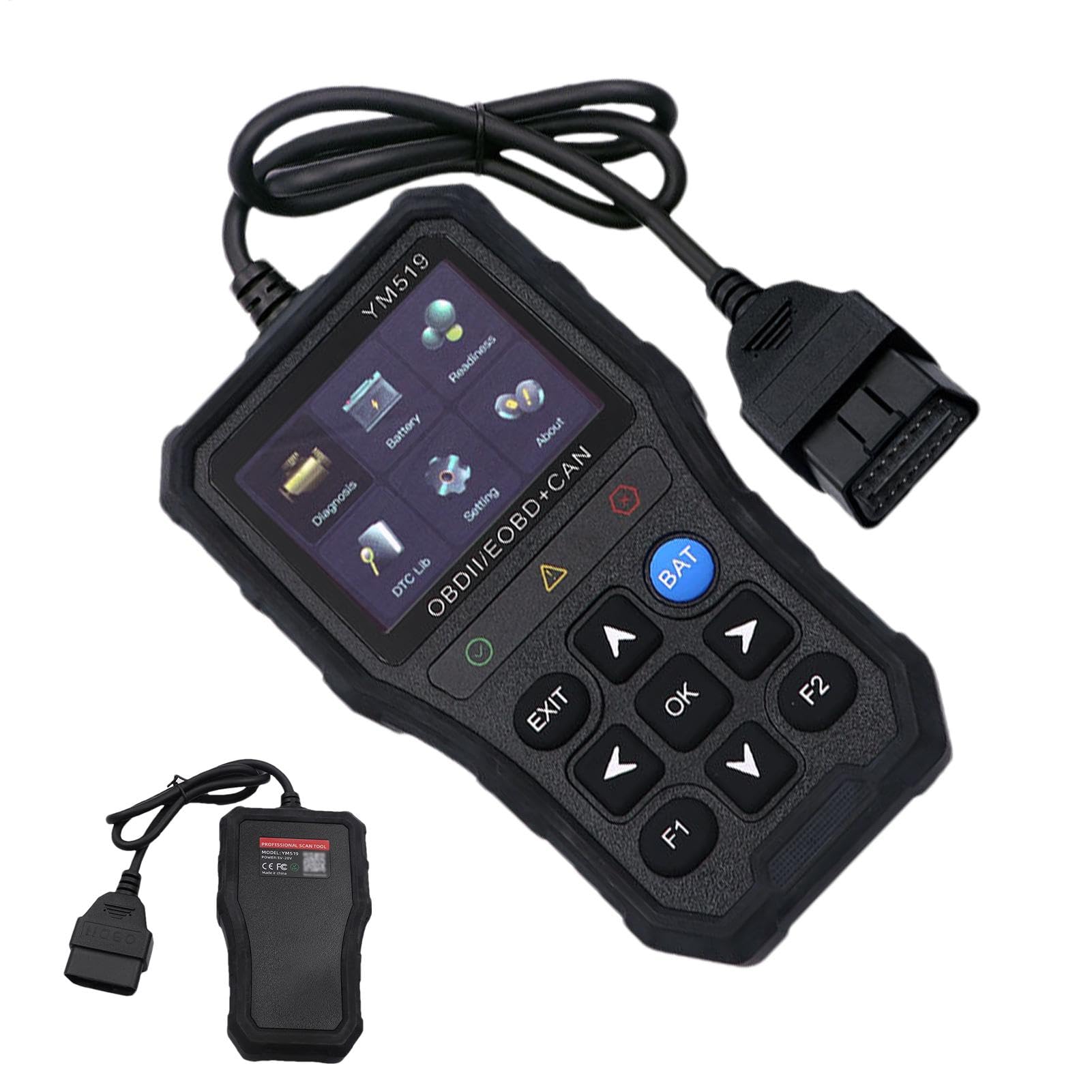 Pruojhw Diagnosegerät für OBD-Scanner, OBD-Scanner – tragbares Auto-Scanner-Werkzeug, OBD-Analysewerkzeug, Code-Lesegerät für Motorsteuerung, Codeleser, Codeleser von Pruojhw