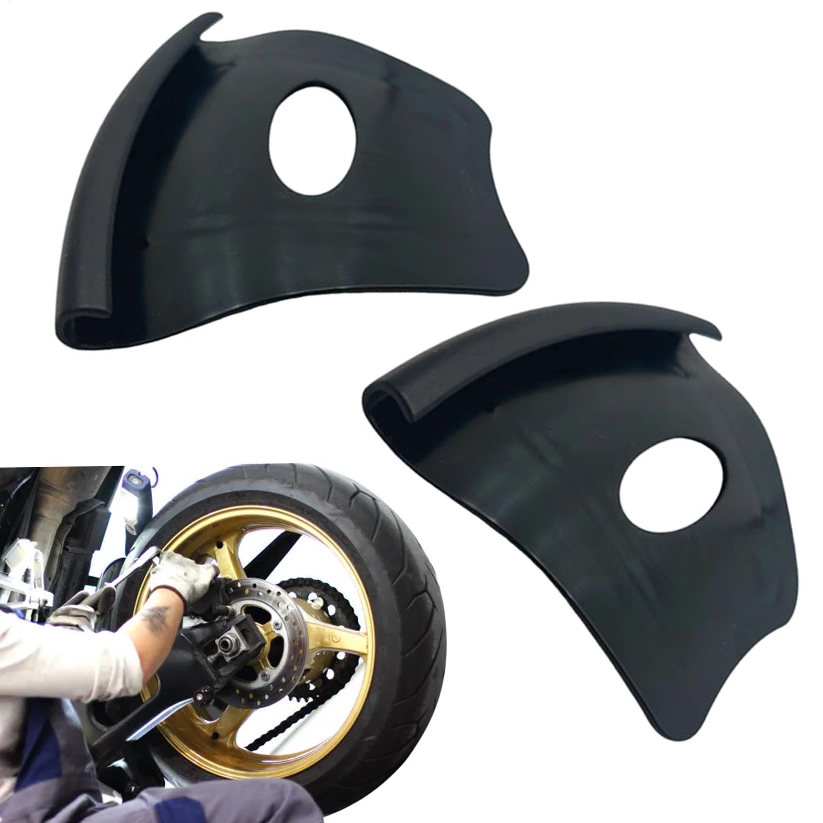 Pruojhw Motorrad-Radschutz, Felgenschutz für Motorrad – 2 x Radschutzhülle, Werkzeug zum Schutz des Felgenrands, rutschfest, Schutz für den Reifenrand Pruojhw Motorrad-Radschutz, Felgenschutz für Motorrad – 2 x Radschutzhülle, Werkzeug zum Schutz des Felgenrands, rutschfest, Schutz für den Reifenrand von Pruojhw