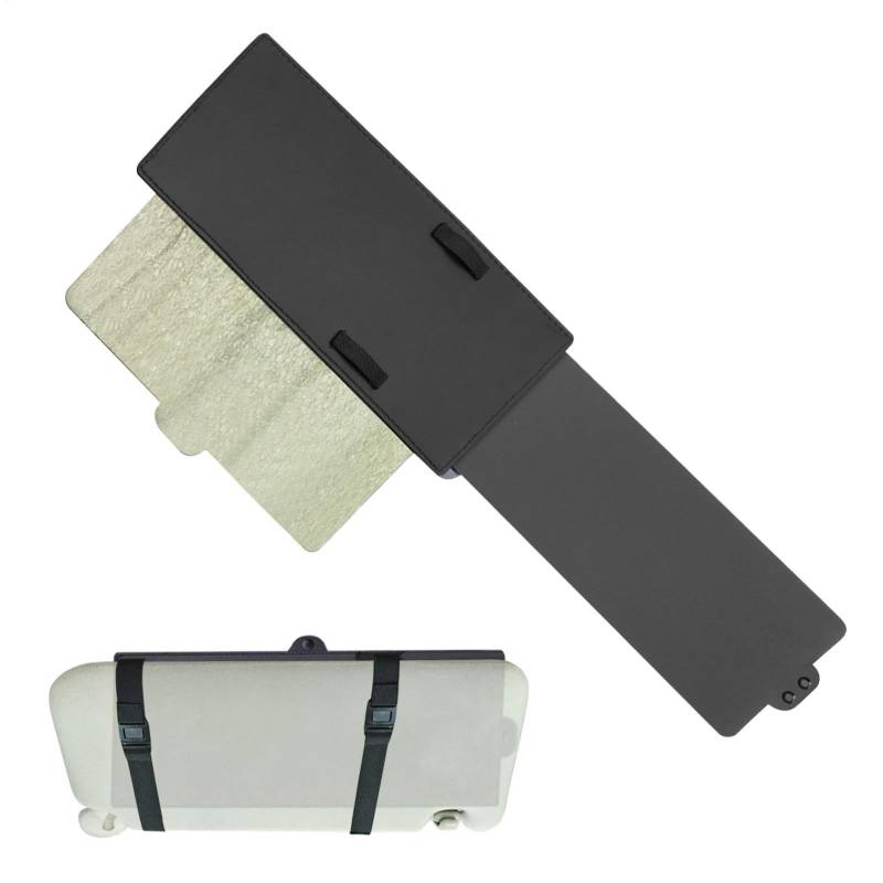 Pruojhw Polarisierter Auto-Sonnenblocker für Auto, polarisiert, Verlängerung, Sonnenblende, Befestigung mit Objektiv und Seitenschirm, von Pruojhw