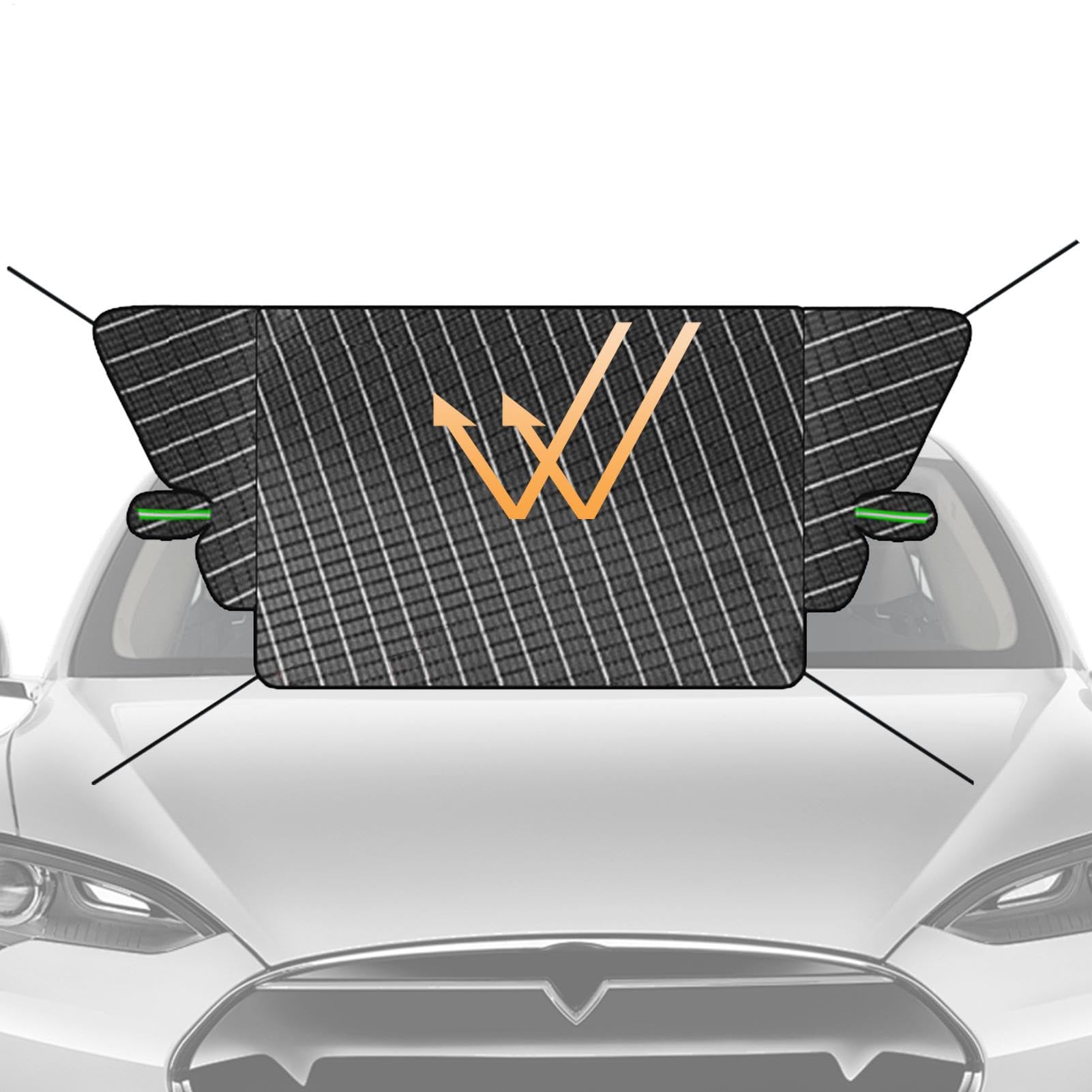 Pruojhw Winterschutzabdeckungen, Windschutzscheiben-Abdeckung – Schutz für Autofenster, Zubehör für Autos, Winterzubehör, Fensterschild mit Kanten Pruojhw Winterschutzabdeckungen, Windschutzscheiben-Abdeckung – Schutz für Autofenster, Zubehör für Autos, Winterzubehör, Fensterschild mit Kanten von Pruojhw