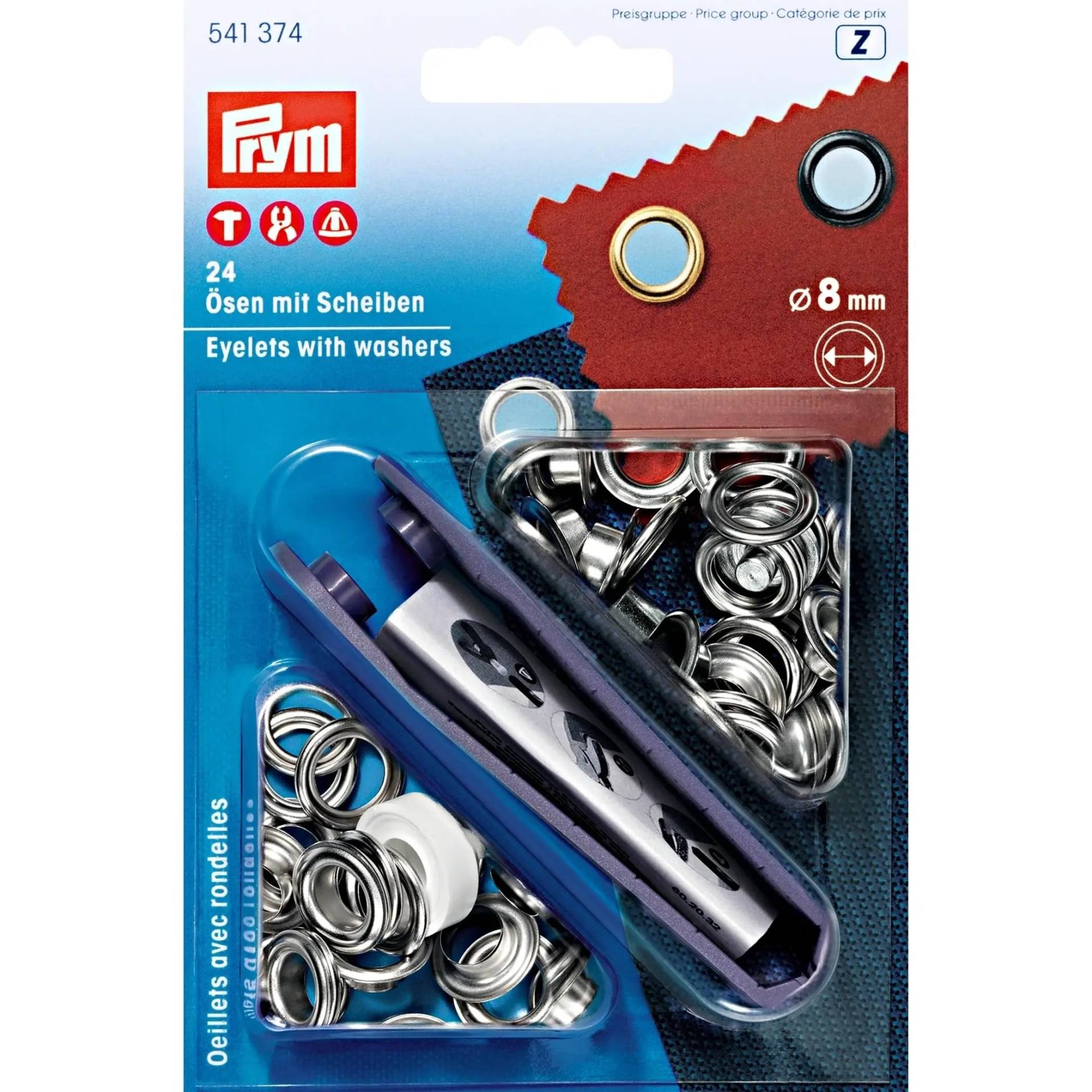 Ösen und Scheiben MS silberfarbig 8,0 mm Ösen und Scheiben MS silberfarbig 8,0 mm von Prym