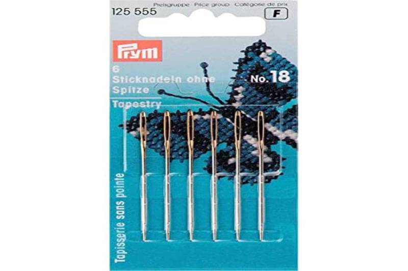 Prym PR125555 Sticknadeln ohne Spitze, Nr. 18, 1,20 x 50mm, 6 Stück von Prym